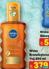 NİVEA BRONZLAŞTIRICI YAĞ 200 ML